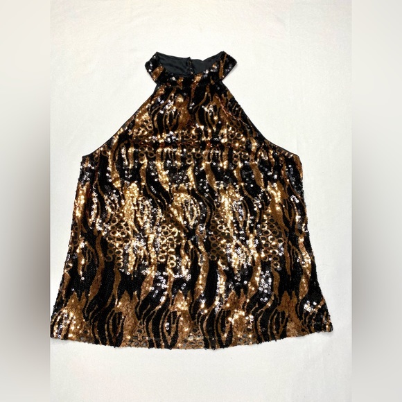 Sequinned Crop Top Sparkling Cable & Gauge - Picture 9 of 9